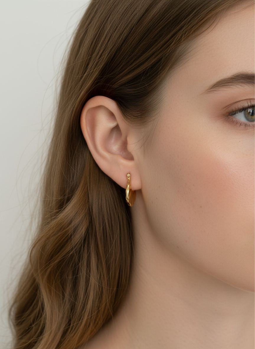 Sculpted Hoop Earrings