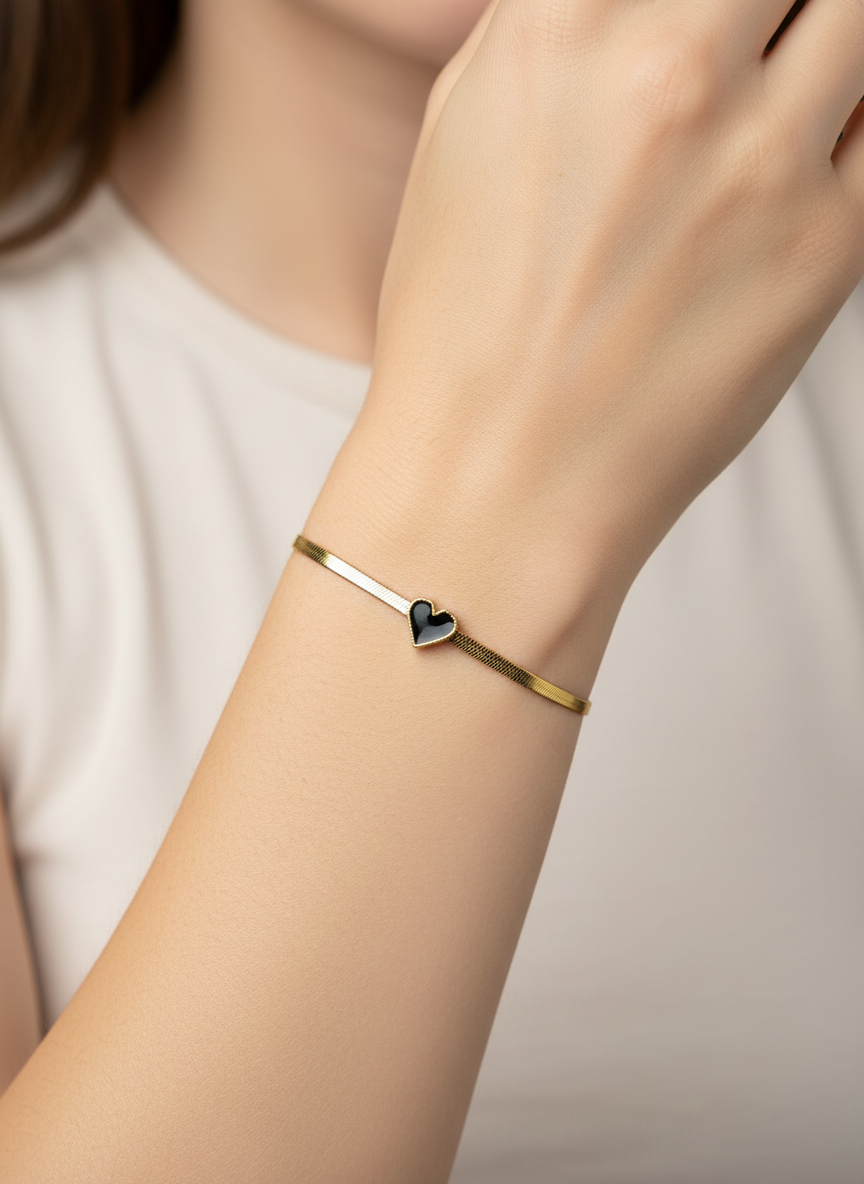 Heart Bracelet – Gold Plated