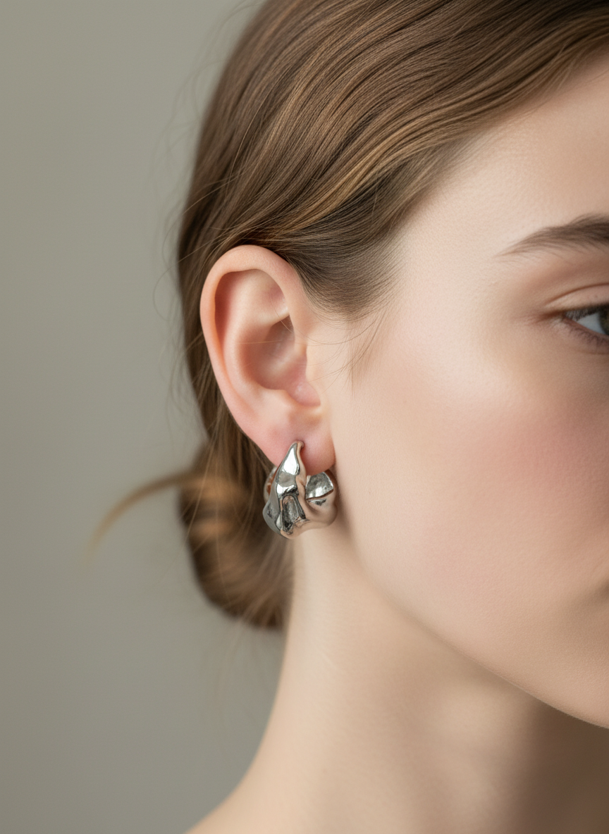 Wave Stud Earrings
