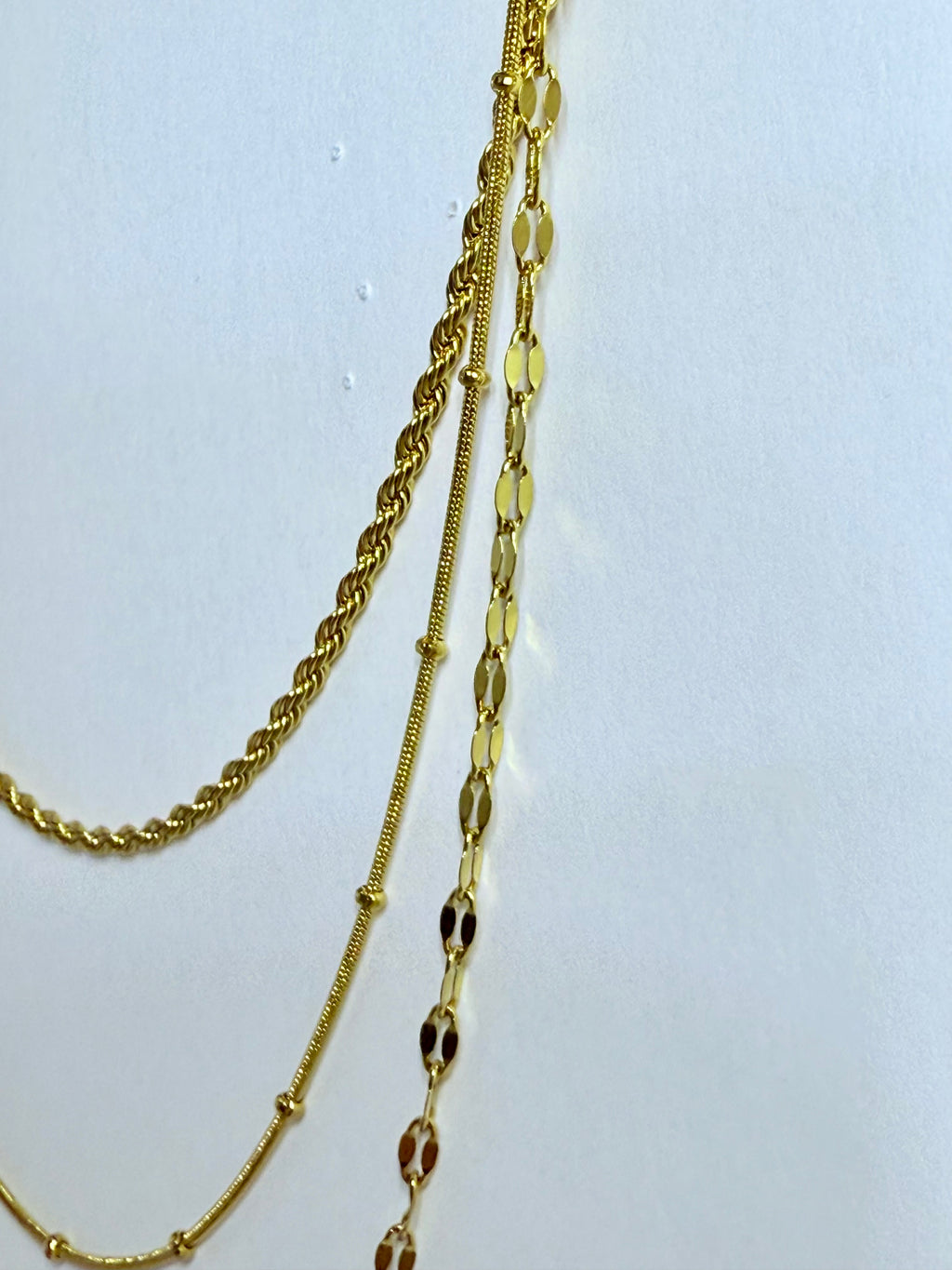 Three-Layer Chain Necklace – 18K Gold Plated