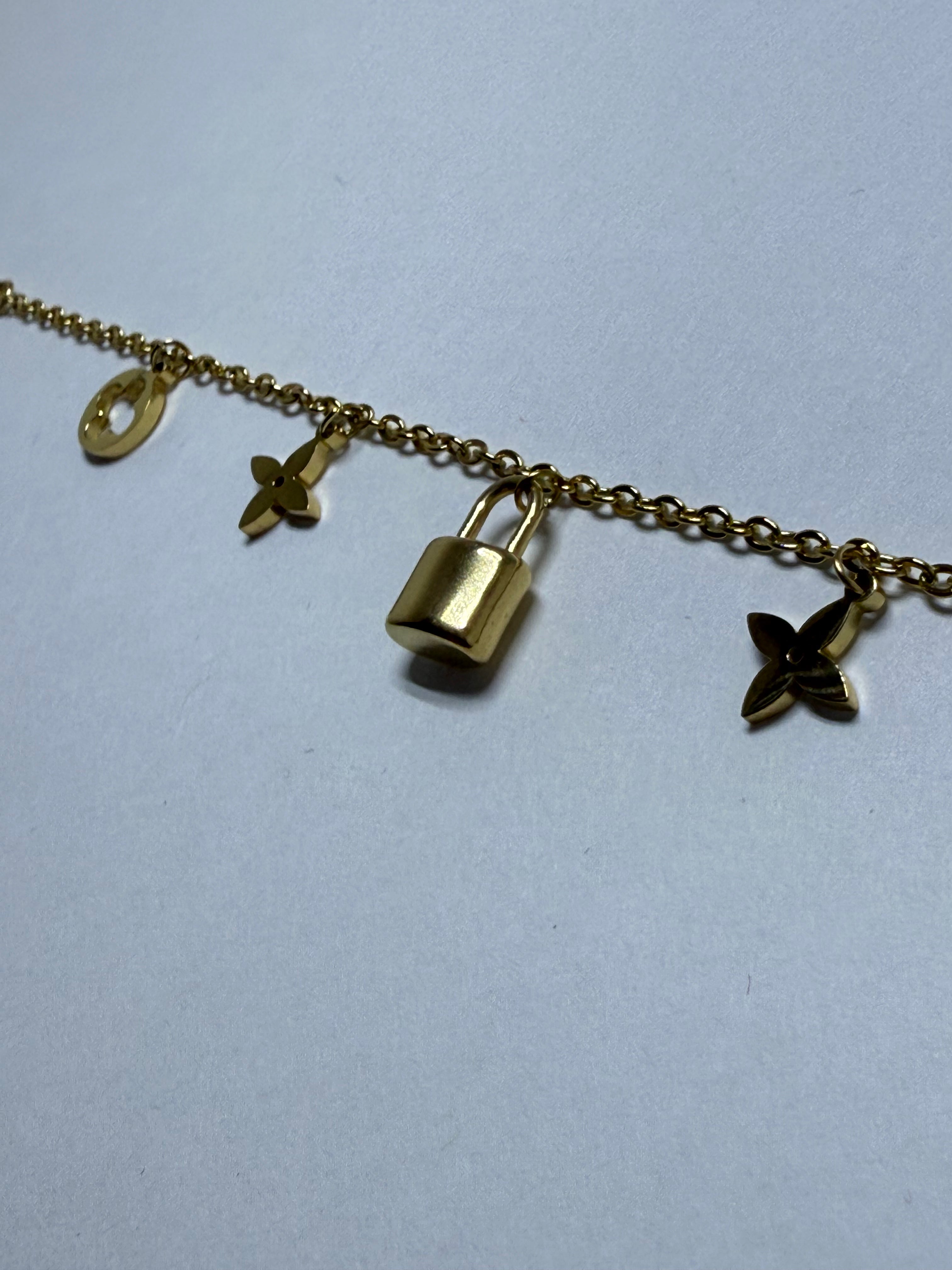 Charm Lock Bracelet – 18K Gold Plated